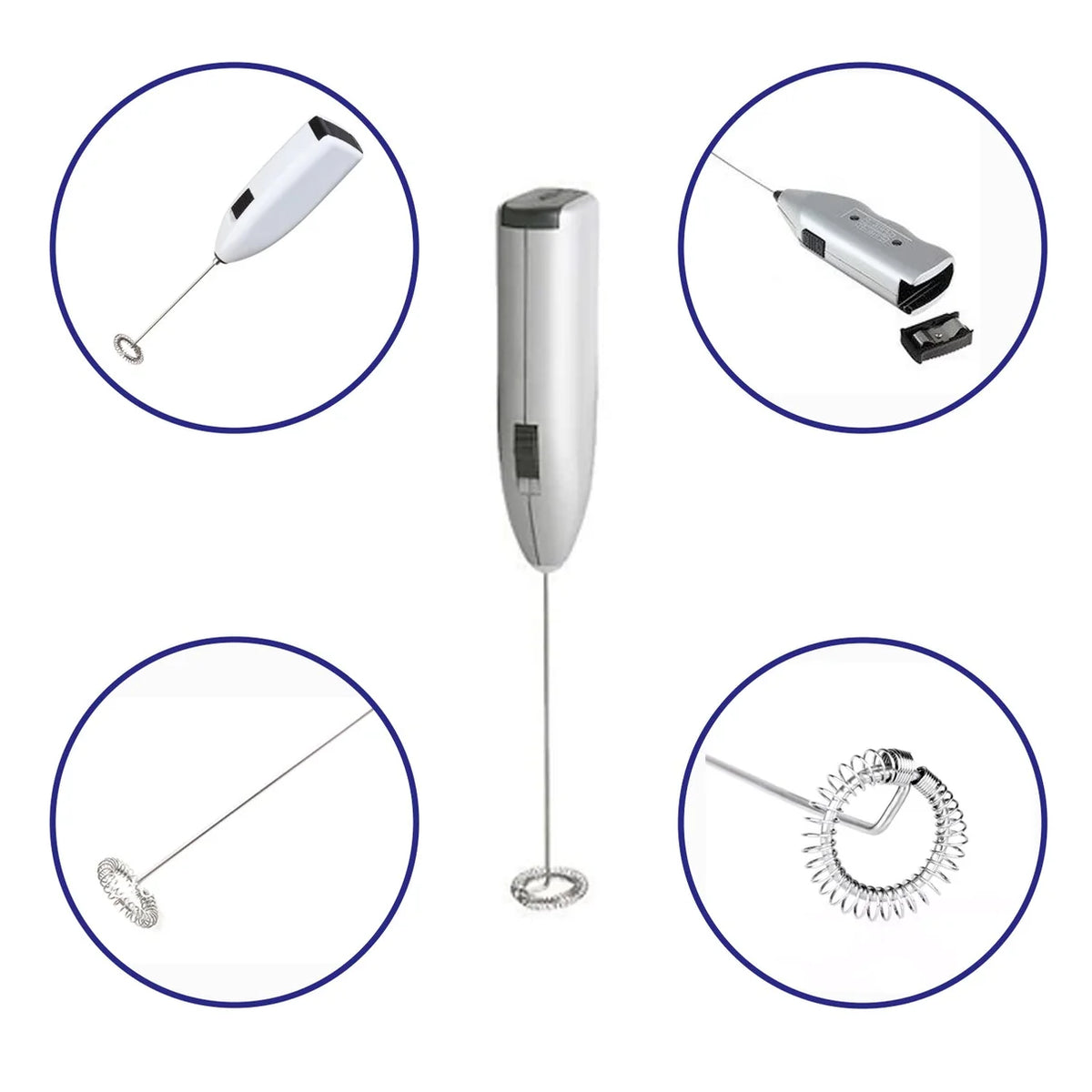 Electric Milk Frother – Handheld Wand Mixer For Coffee | Grippy
