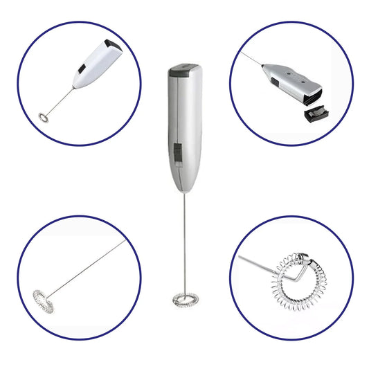 Electric Milk Frother – Handheld Wand Mixer For Coffee | Grippy