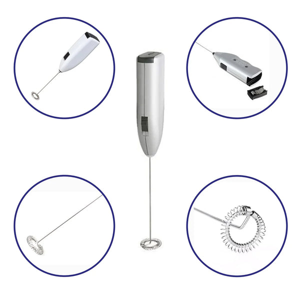 Electric Milk Frother – Handheld Wand Mixer For Coffee | Grippy